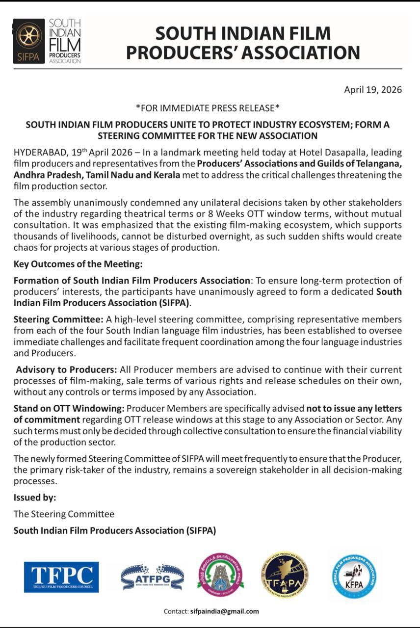 SIFPA - 8 weeks OTT window terms